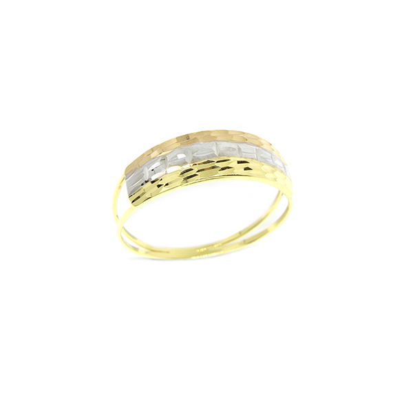Anel Tricolor em Ouro 18 Kilates - 25462